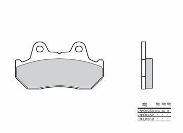 Honda XLV 750 R [Brembo] - brake pads