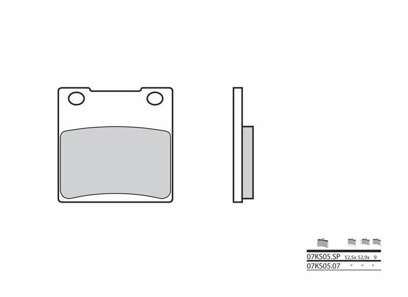 Suzuki RG 250 Gamma [Brembo] - Brembo Street Carbon Ceramic Brake pads