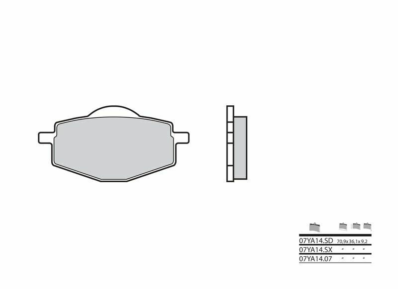 Yamaha TT 600 59X [Brembo] - brake pads