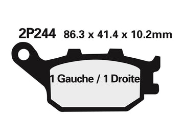 Honda XL 750 Transalp RD16 [Nissin] - semi -metallic brake pads