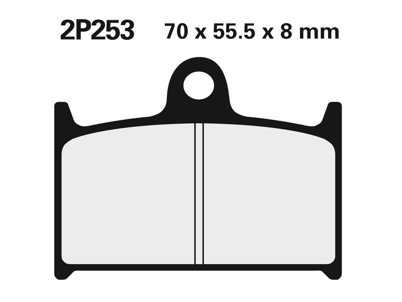 Triumph Sprint Rs [NISSIN] - Street/Off-Road Sintered Metal Brake Pads - 2P-253ST