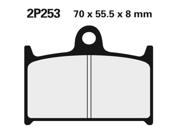 Triumph Sprint 1050 [NISSIN] - Street/Off-Road Sintered Metal Brake Pads - 2P-253ST