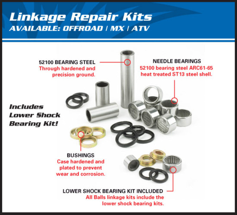 Yamaha Tt 125 [ALL BALLS] - Yamaha TTR125 suspension linkage repair kit