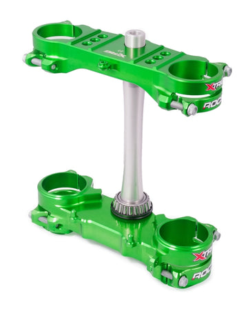Kawasaki Kx 250 [XTRIG] - ROCS Tech triple clamp triple clamp green 23mm offset