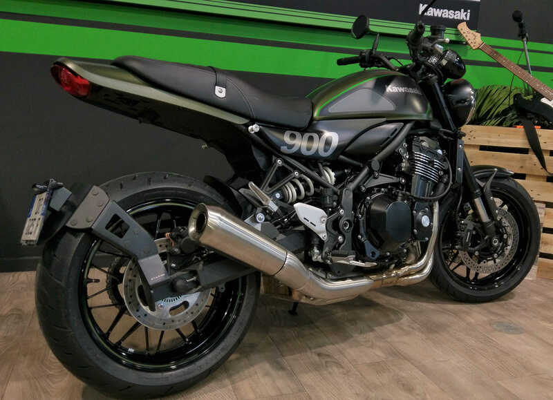 Kawasaki Z 900 Rs Se [ACCESS DESIGN] - license plate holder at wheel height black Kawasaki Z900RS