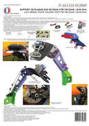 Ktm Duke 890 [ACCESS DESIGN] - license plate holder at wheel height black KTM Duke 790/890