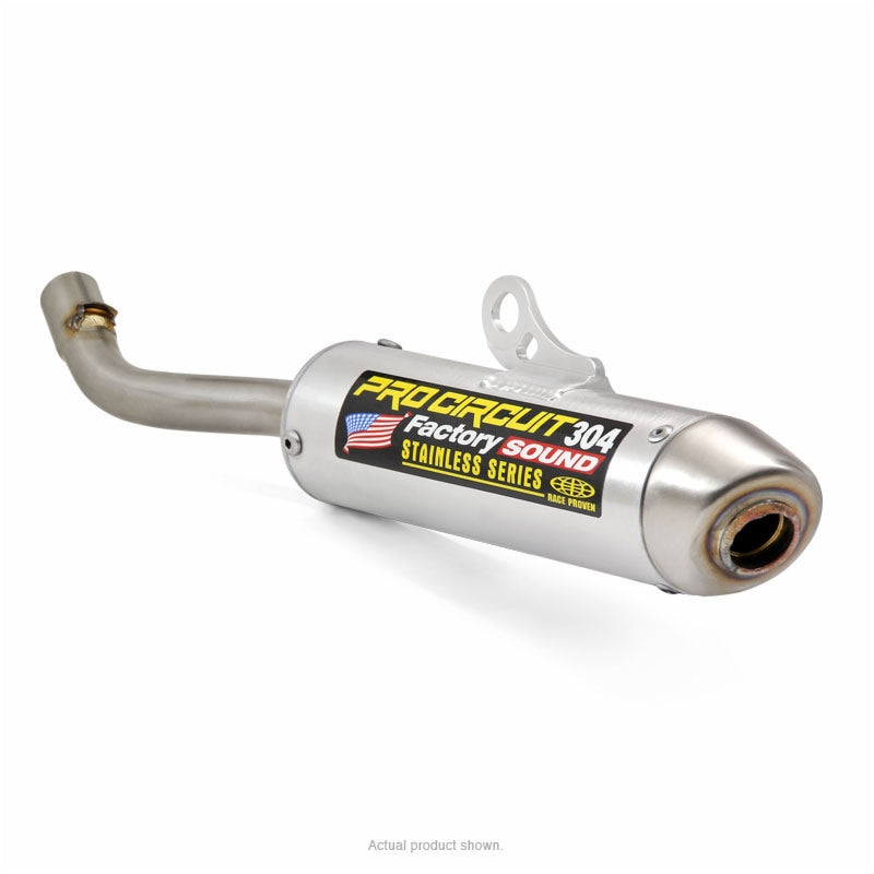 Yamaha YZ 125 (CE 16) [2006-2021] - 2-Takter-Schalldämpfer 304 PRO CIRCUIT, gebürstetes Aluminium Yamaha YZ125