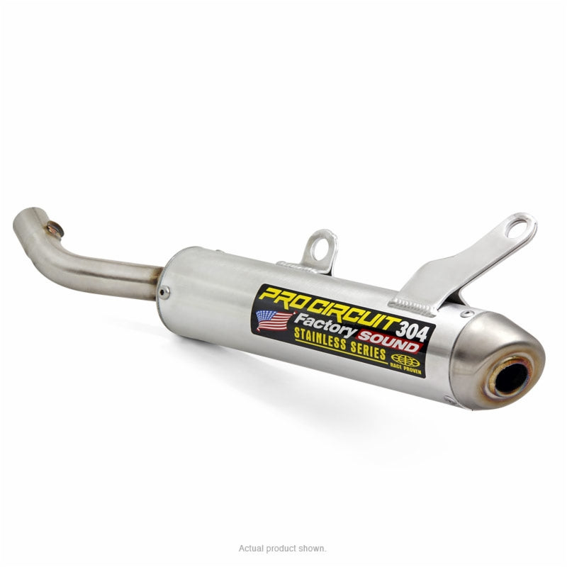 Yamaha YZ 250 (CG 12) [2002] - 304 2-Takter-Schalldämpfer, gebürstetes Aluminium