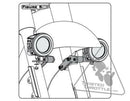 Harley Davidson Sportster 883 Iron Xl 883 N [DENALI] - Lighting bracket fender Harley Davidson-4