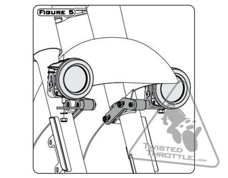Yamaha Xvs 950 [DENALI] - Lighting bracket Kawasaki Vulcan/Yamaha Star Cruisers