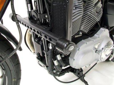 Harley-Davidson XR 1200 X Sportster [2009-2011] - Aero Crash Protectors Black Harley Davidson XR1200/Sportster/X Sportster