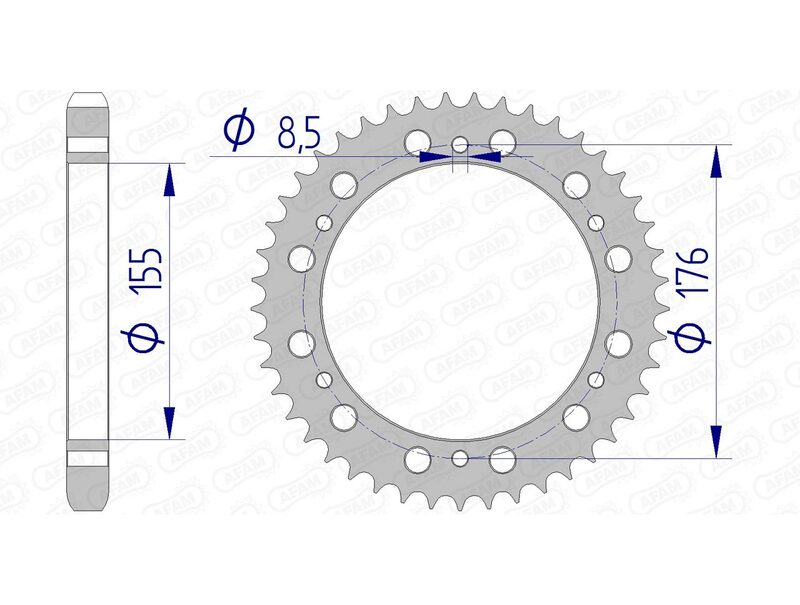Triumph Sprint 955 [AFAM] - Sprocket aluminum standard - 530