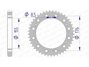 Triumph Sprint 955 [AFAM] - Sprocket aluminum standard - 530