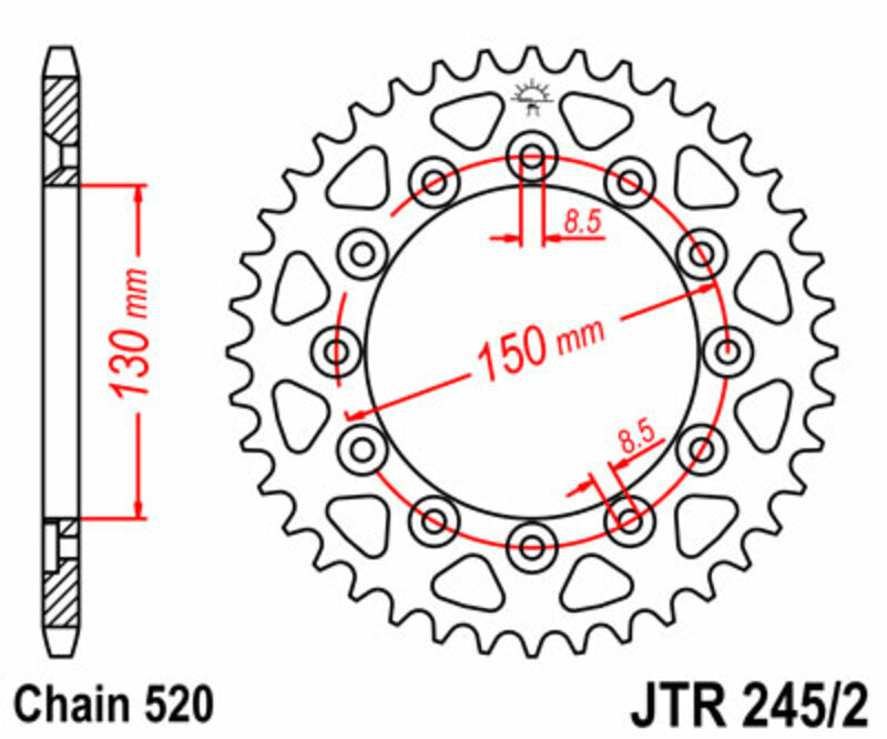 Honda XL 500 S [JT Sprockets] - Stahlritzel at the back