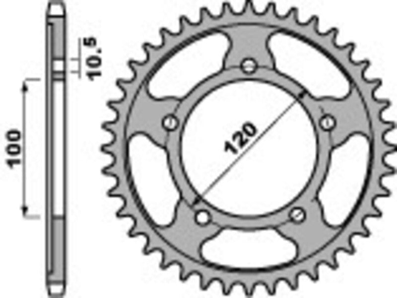 Aprilia Mana 850 [PBR] - Sprocket aluminum standard - 525