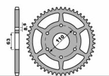 Husqvarna Svartpilen 401 [PBR] - Sprocket aluminum reinforced - 520