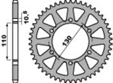Kawasaki Z 300 [PBR] - Sprocket aluminum reinforced - 520