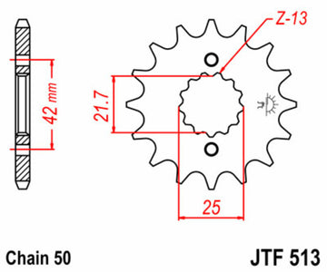 Yamaha SR 500 [Jt Sprockets] - motorcycle - 0