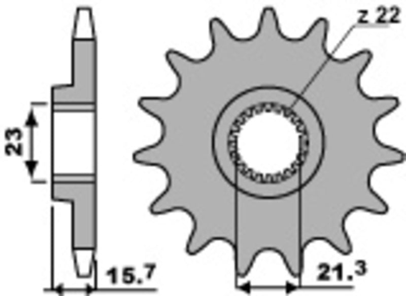 Yamaha TT 600 R [PBR] - Standard steel screech part in front