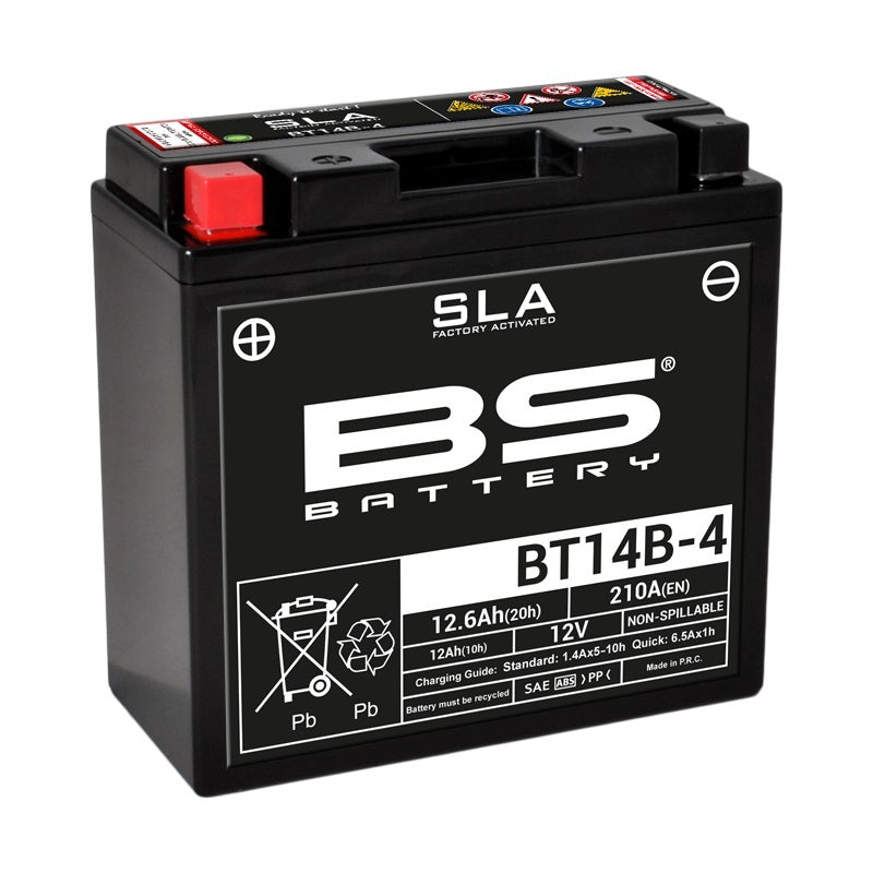 Yamaha Fjr 1300 [BS BATTERY] - SLA Maintenance Free Battery Factory Activated - BT14B-4