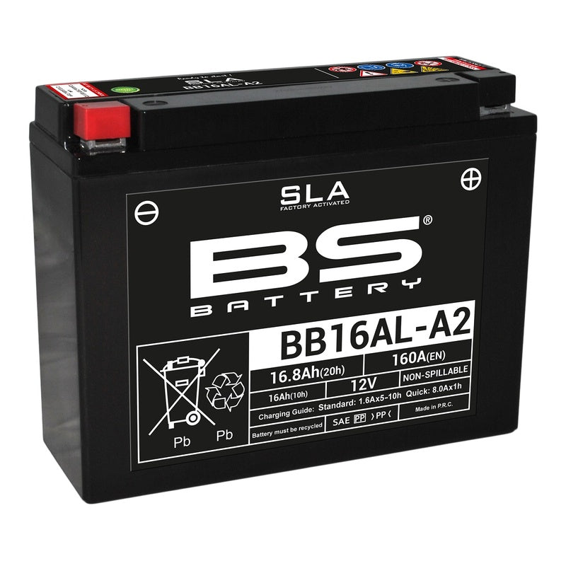 Yamaha Xv 750 [BS BATTERY] - SLA Maintenance Free Battery Factory Activated - BB16AL-A2
