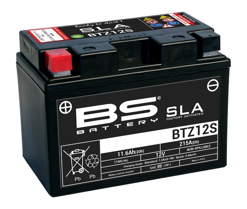 Honda Xl 650 [BS BATTERY] - SLA Maintenance Free Battery Factory Activated - BTZ12S