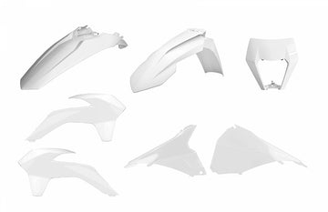 KTM 200 EXC [2014-2016] - Enduro Restyling Plastik-Kit Weiß KTM EXC