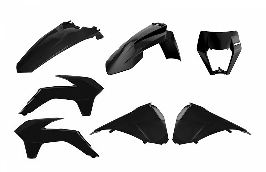 KTM 350 EXC-F SIX Days [2014-2016] - Enduro Restyling Plastik-Kit Schwarz KTM EXC