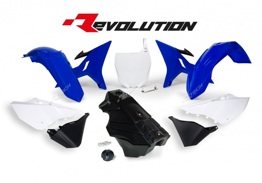 Yamaha YZ 125 (CE 13) [2004] - Revolution Plastik-Kit mit Tank OEM-Farbe Blau/Weiß/Schwarz Yamaha YZ125/250