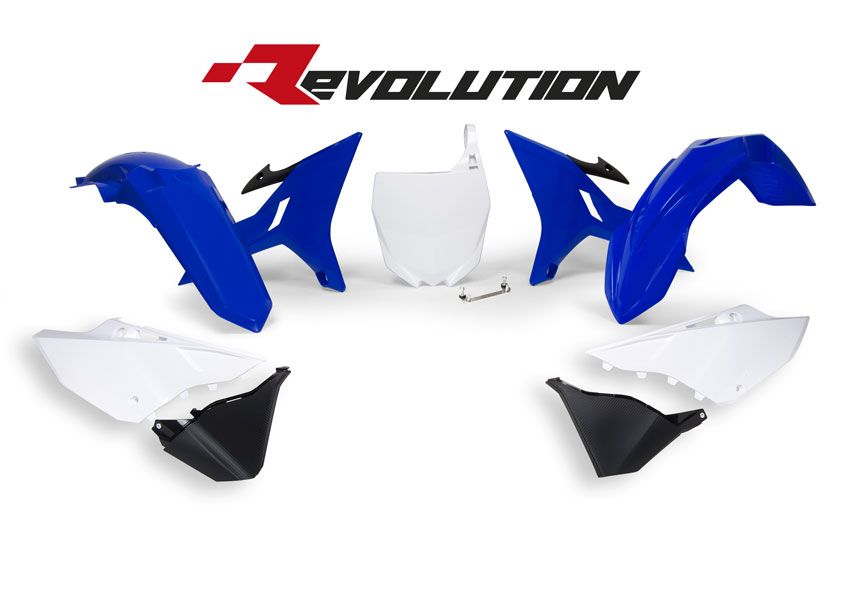 Yamaha YZ 250 (CG 12) [2002] - Revolution Ersatz-Plastik-Kit Blau/Weiß Yamaha YZ125/250