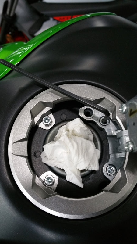 Kawasaki Ninja 400 [A-SIDER] - Black Edition Tank handle 4 screws black Kawasaki