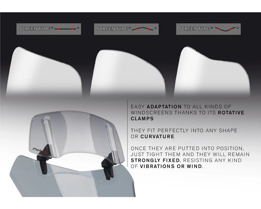 KTM 890 SMT [2025] – Spoiler Screen 2.0 Clip-on – Transparent