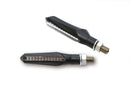 Kawasaki Z 400 [SHIN YO] - Run LED sequence indicator housing black / lens smoke gray (pair), front & rear