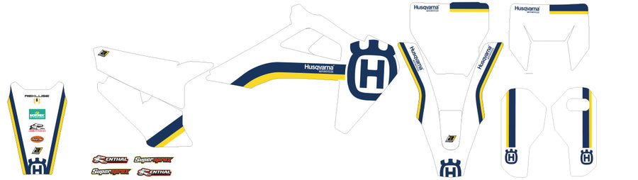 HUSQVARNA FE 450 [2020-2023] - Retro Graphic Kit - Husqvarna FC/TC/TE/FE