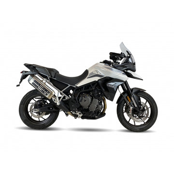 Triumph Tiger 900 Rally [IXIL] - MXT silencer stainless steel / end cap black - Triumph Tiger 900/GT/Rally - ET4066SS