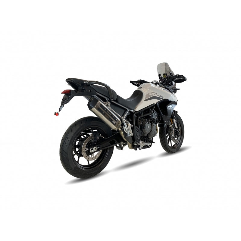Triumph Tiger 900 Rally [IXIL] - MXT silencer stainless steel / end cap black - Triumph Tiger 900/GT/Rally - ET4066SS