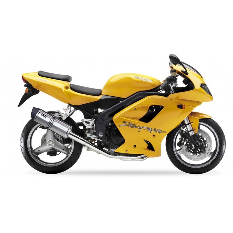 Triumph Speed ​​Triple 955 [IXIL] - Hexoval end pot stainless steel / end cap stainless steel black - OT4081VSE