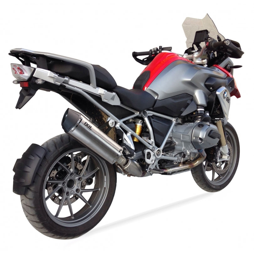 BMW R 1200 GS Adventure (0470) [2013] - Hexoval Endtopf Edelstahl / Endkappe Edelstahl schwarz - OB5097VSE