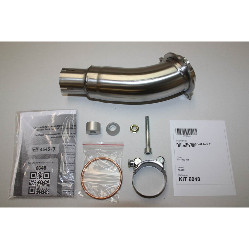 Honda CBR 600 F ABS PC41 [2011-2012] - Hexoval silencer stainless steel black / end cap stainless steel black - OH6048VSE