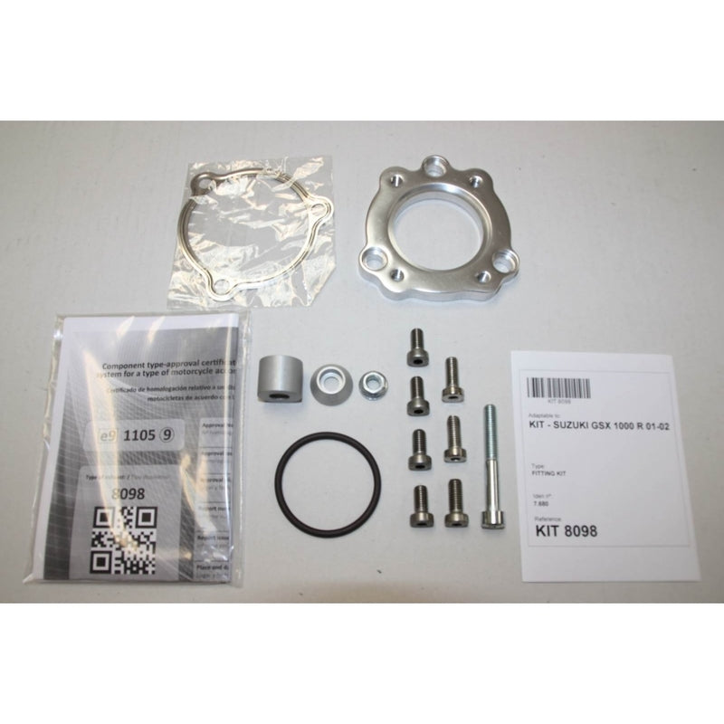 Suzuki Gsx 1000 [IXIL] - Hexoval end pot stainless steel / end cap stainless steel black - OS8098VSE
