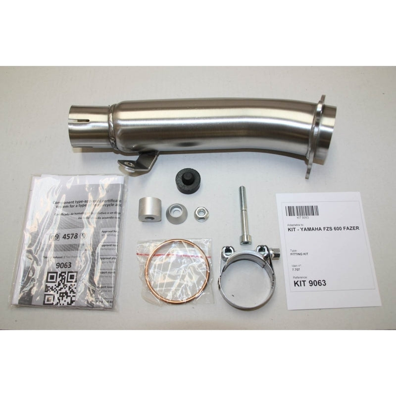 Yamaha Fzs 600 [IXIL] - Hexoval muffler stainless steel / end cap stainless steel black - OY9063VSE