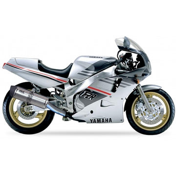 Yamaha Fzr 1000 Exup [IXIL] - Hexoval muffler stainless steel / end cap stainless steel black - OY9081VSE
