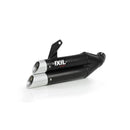 Suzuki Gsf 650 [IXIL] - Hyperlow silencer stainless steel black / end cap aluminum - XS8357XB