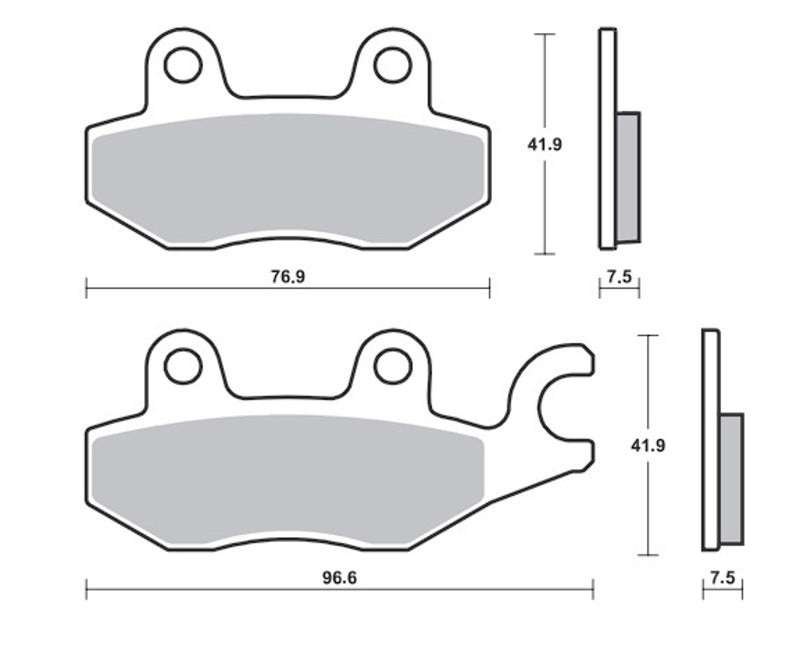 Kawasaki Z 400 [TECNIUM] - Proffesional Racing brake pads sintered metal - MSR455