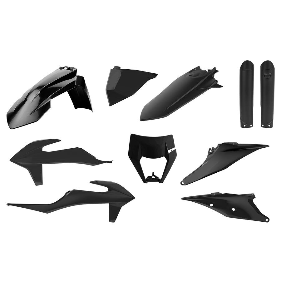 KTM 250 XC F [2020-2023] - Plastik-Kit Schwarz - KTM EXC/EXC-F