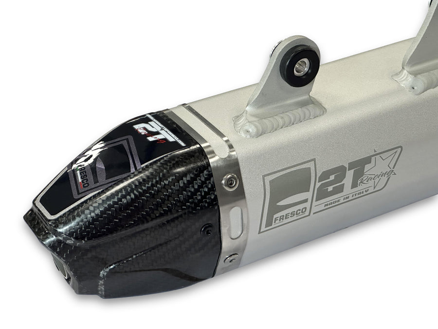GAS GAS EC 250 [2024-2025] - Carby Schalldämpfer weisses Aluminium/Karbon-Endkappe