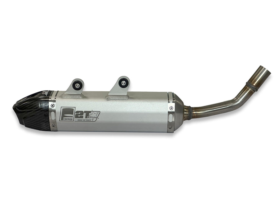 HUSQVARNA TE 250 I [2020-2022] - Carby Schalldämpfer weisses Aluminium/Karbon-Endkappe