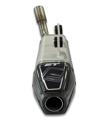 Sherco 300 SE Factory [2025-2027] - Carby silencer white aluminum/carbon end cap