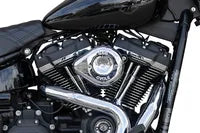 Harley-Davidson FLI 1868 Hydra-Glide Revival 114 [2024] - Mini Teardrop Stealth Luftfilter-Kit – Oberfläche: Silber – Bild 10