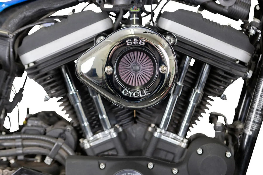 Harley-Davidson XL 883 L Sportster SuperLow [2020] - Air Stinger Stealth Luftfiltersatz – Oberfläche: Verchromt – Bild 4